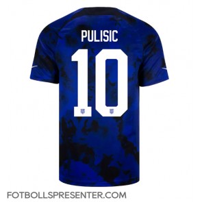 Förenta staterna Christian Pulisic #10 Borta Matchtröja VM 2022 Kortärmad